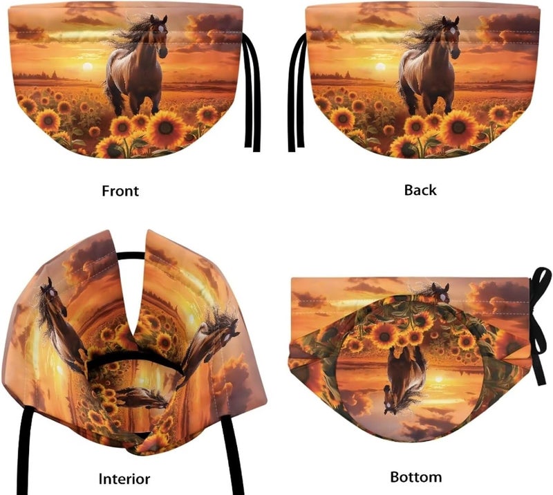Flashideas Sunflower Horse Tea Cozy Teapot Cozies Dust Proof Insulated Teapot Cover Keep Warm Home Kitchen Table Decorative Accessories Tea Kettle Quilt for Hotel Restaurant Tea Party - Image 5